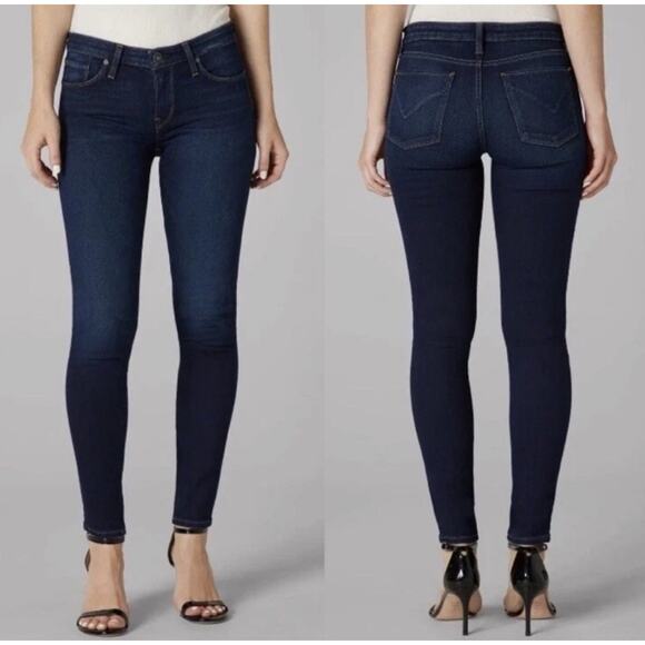 Hudson Nico Super Skinny Midrise Dark Jeans Size 28 - Picture 1 of 13